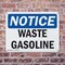 Signmission Waste Gasoline OSHA Notice Sign, Plastic, 10in W x 7in L, 2PK OS-2PACK-NS-P-710-L-18959 - alternate 4
